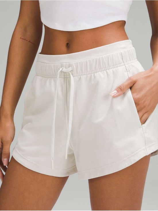 lululemon athletica Pants - Lululemon Inner Glow High-Rise Short 3" Off-White Bone Cream Size 6 Small